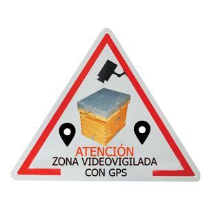 Cartel Triangular Colmenar video vigilado