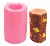 Molde silicona Panal con abejas