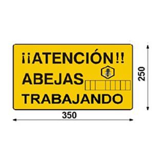 Cartel Abejas Trabajando