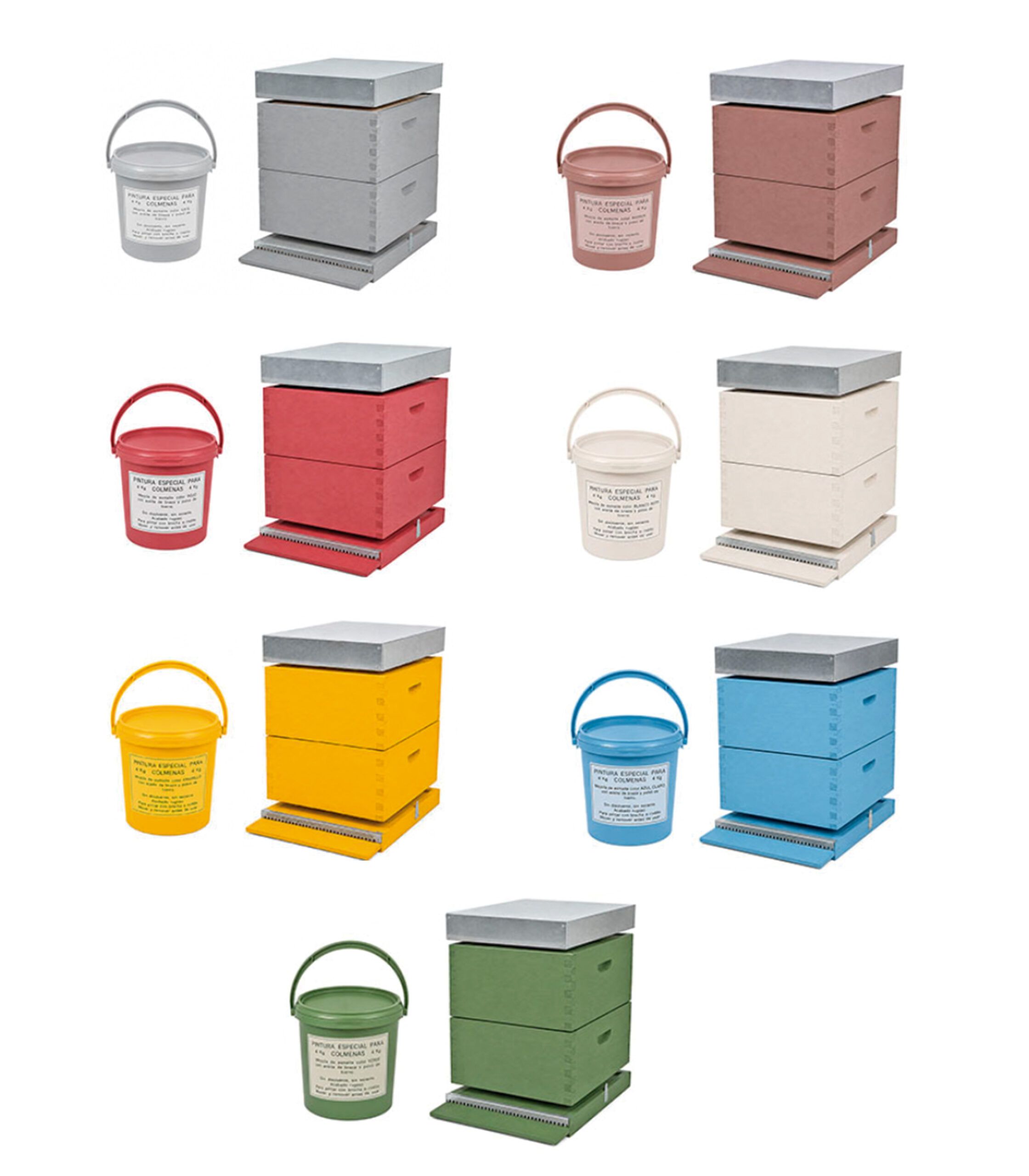 Cubo Mezcla Pintura+Polvo de Hierro+Linaza 4 kg