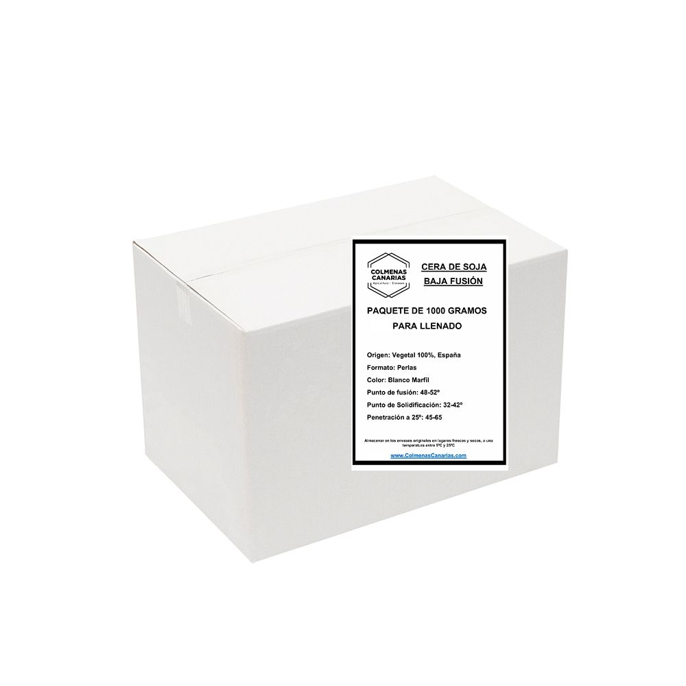 Caja de 20 Kg de Cera de Soja Bajo Punto de Fusión