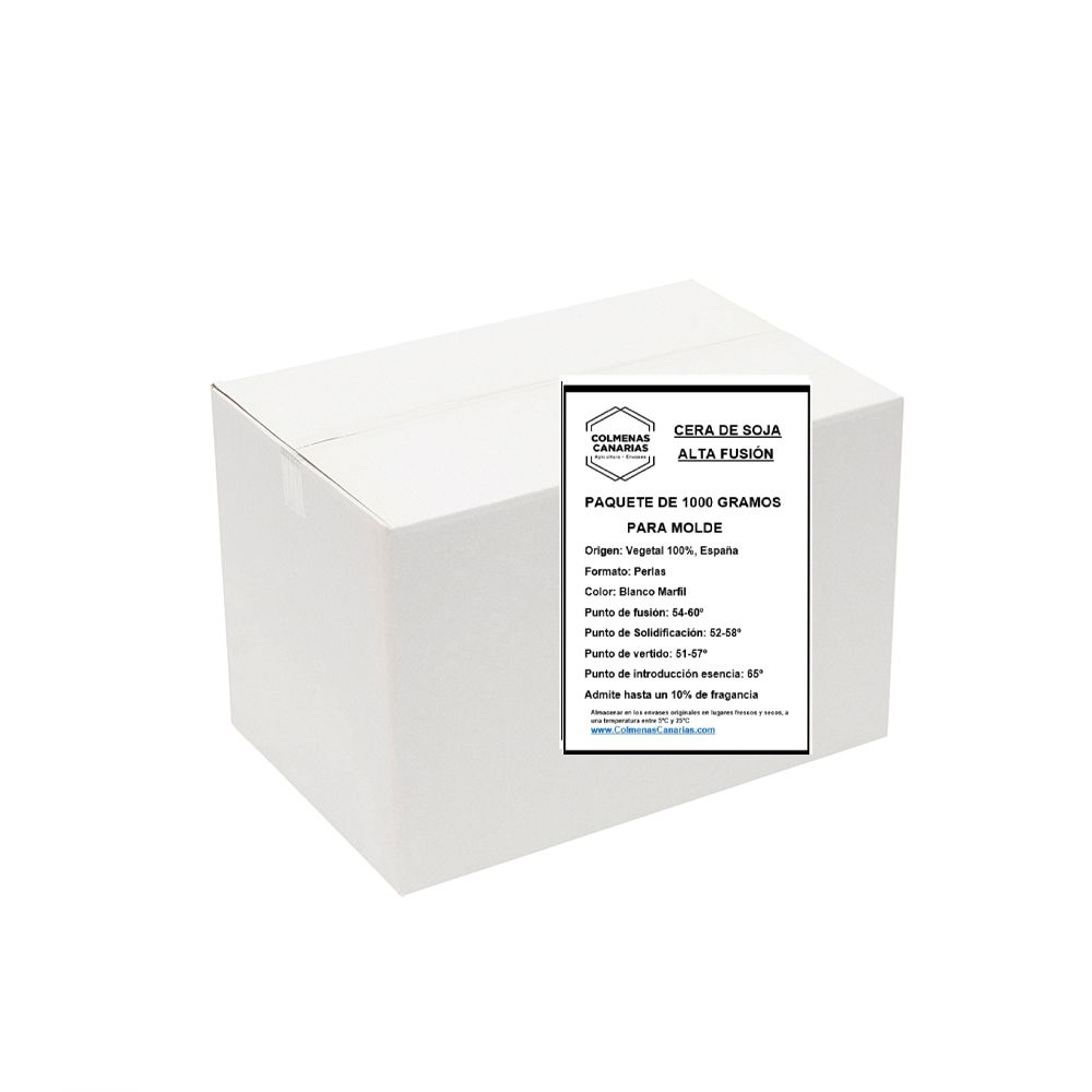 Caja de 20 Kg de Cera de Soja Alto Punto de Fusión