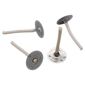 Pack de 100 mechas para velas con arandela, 3 cm
