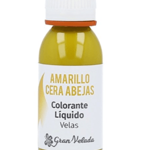 Colorante liquido velas amarillo cera de abejas