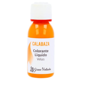 Colorante líquido velas naranja calabaza