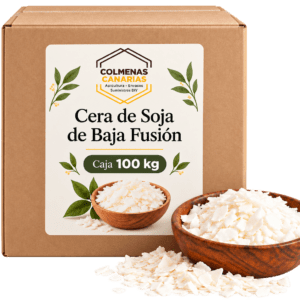Caja de 100 Kg de Cera de Soja Bajo Punto de Fusión
