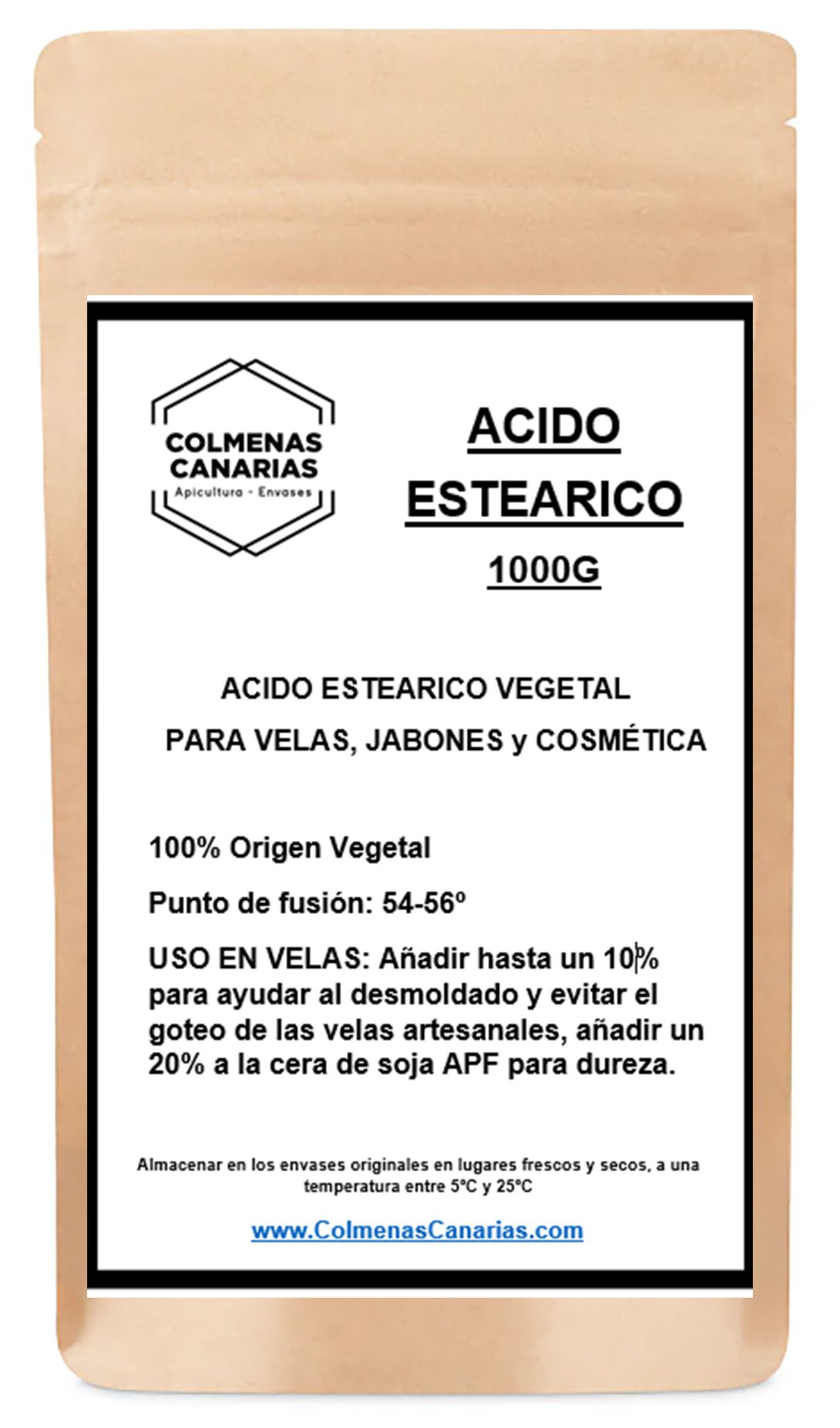 Ácido esteárico vegetal 1 kg