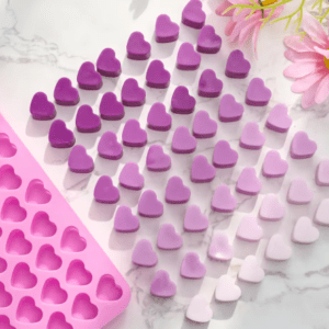 Molde silicona para Velas Corazones pequeños