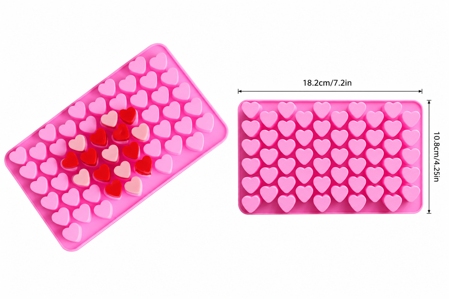 Molde silicona Corazones pequeños