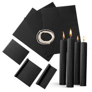 Láminas de Cera de Abeja Negra - 41x26 cm hacer velas de cera de abeja