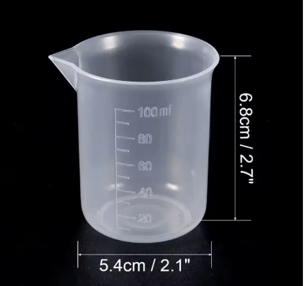 Vaso medidor 100 ml transparente