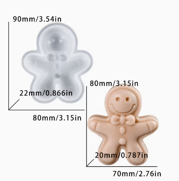 Molde de Silicona Galleta de Navidad