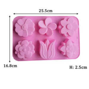 Molde de Silicona Jabones Flores