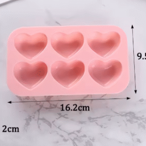 Molde de Silicona Corazones Medianos