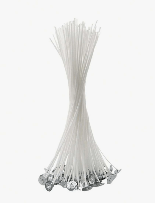 Pack de 100 mechas para velas con arandela 20 cm