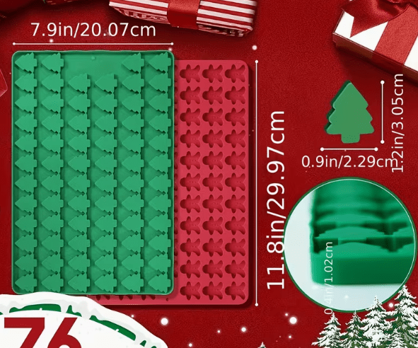 Molde de Silicona Mini Navidad XL