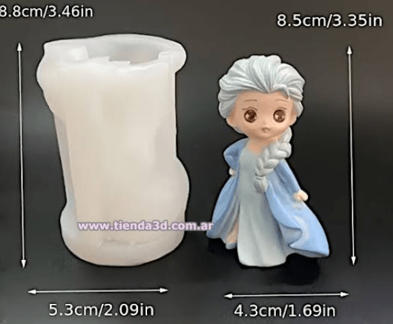 Molde de Silicona Elsa