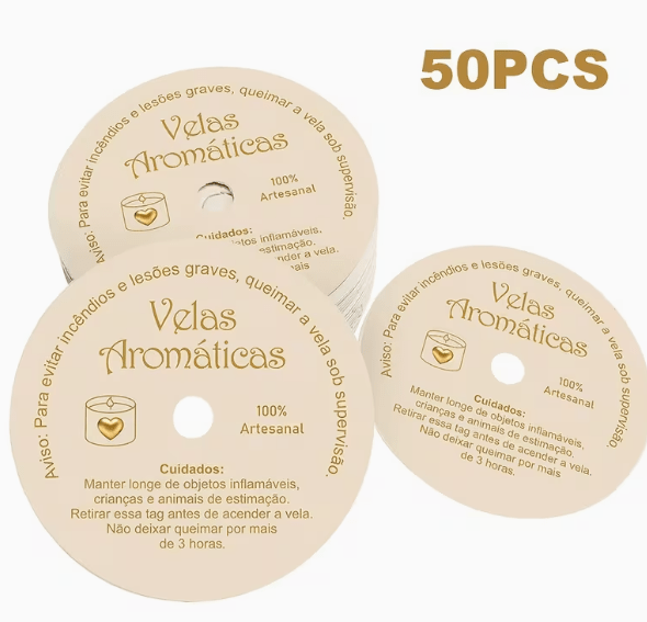 Etiquetas Tapa Velas 50 unidades