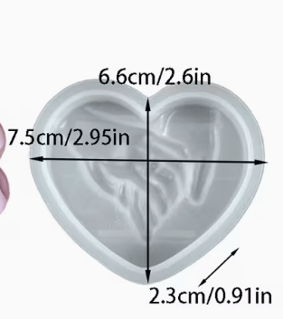 Molde de Silicona Manos Corazón
