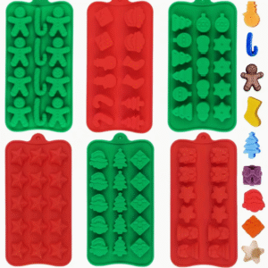 Molde de Silicona Pack de 6 Navidad