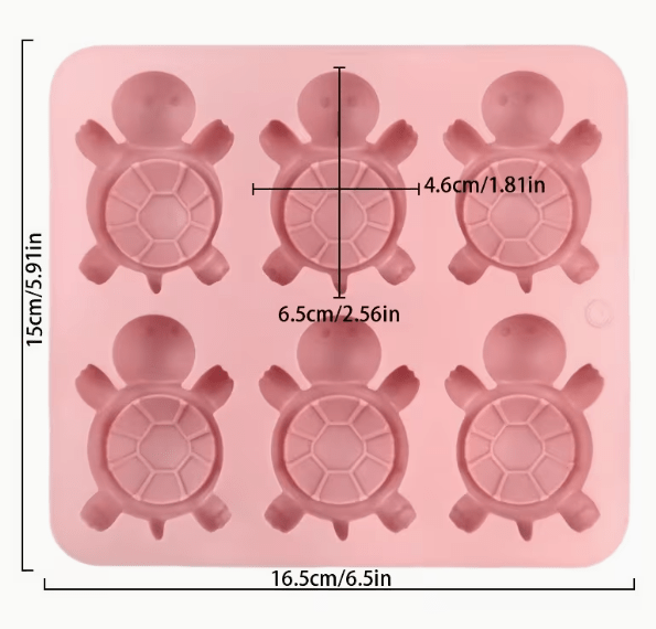 Molde de Silicona Tortugas Mix