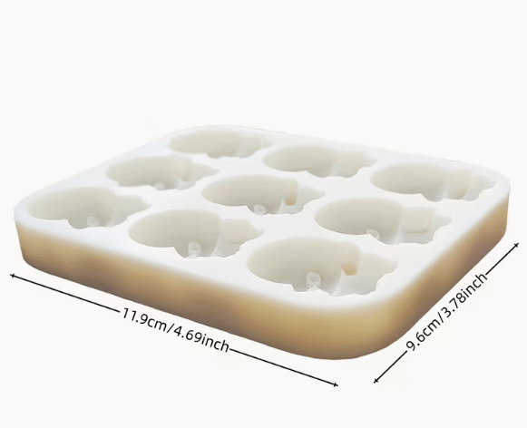 Molde de Silicona Pingüinos