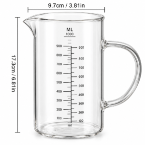 Vaso Medidor 1000 ml Cristal