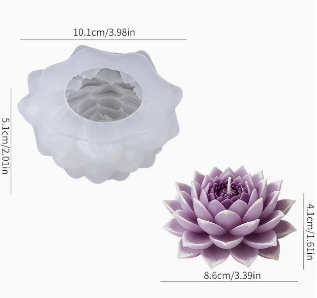 Molde de Silicona Flor de Loto modelo 5