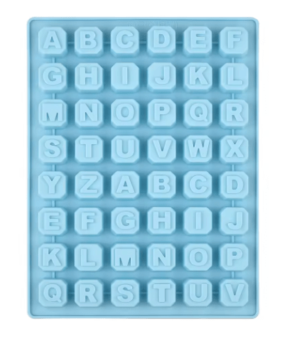 Molde de Silicona Letras modelo 4