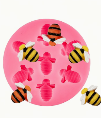 Molde de Silicona Abejas modelo 4