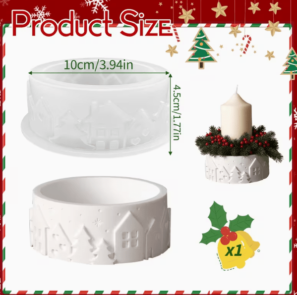 Molde de Silicona Fanal Base de Navidad