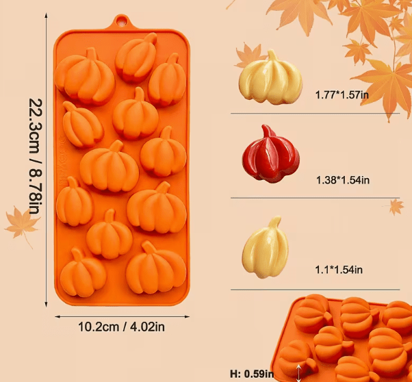 Molde de Silicona Mini Calabazas modelo 2