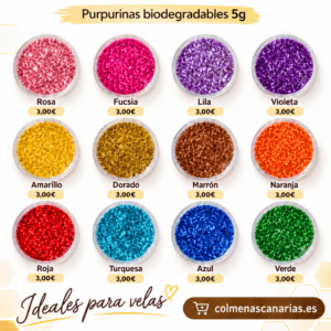Purpurinas Biodegradables 5g