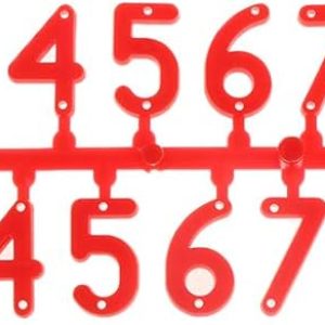 Números rojos para marcar colmenas
