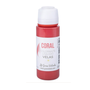 Colorante líquido velas coral