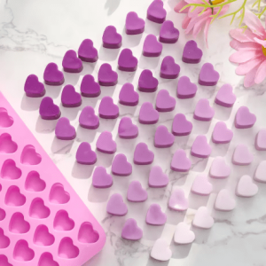 Molde silicona para Velas Corazones pequeños