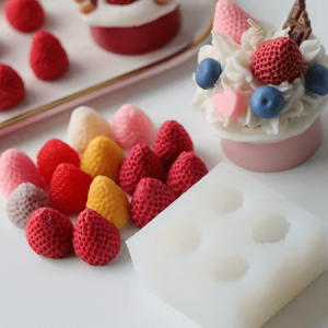 Molde silicona para Velas Fresas