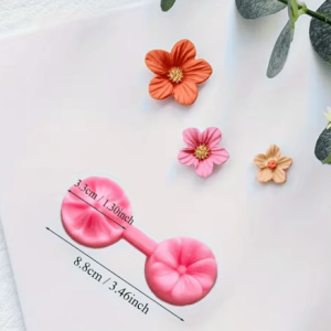 Molde silicona para Velas Flores pequeñas