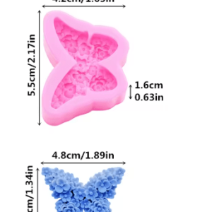 Molde de Silicona - Mariposa de Flores
