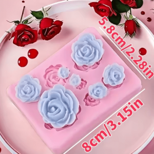 Molde de Silicona Mezcla de Rosas
