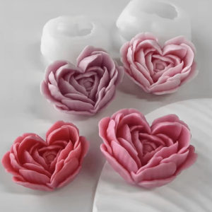 Molde de Silicona Corazón de Rosas