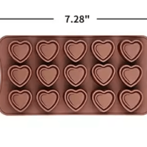 Molde de Silicona Corazones 2 Bombón