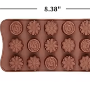 Molde de Silicona Flores Bombón