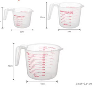 Pack Vasos medidores 3 unidades