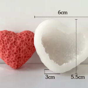 Molde de Silicona Corazón de Pétalos