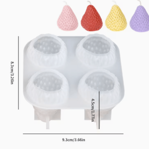 Molde de Silicona Fresas Medianas