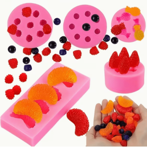 Molde de Silicona Pack de Frutas 5 piezas
