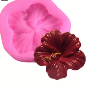 Molde de Silicona Flor de Hibisco modelo 2