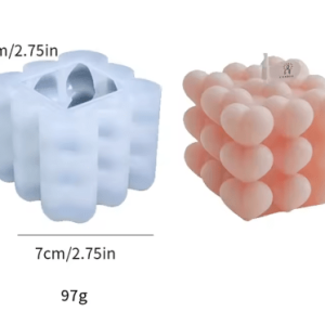 Molde de Silicona Cubo de Corazones