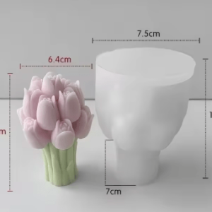 Molde de Silicona Tulipanes